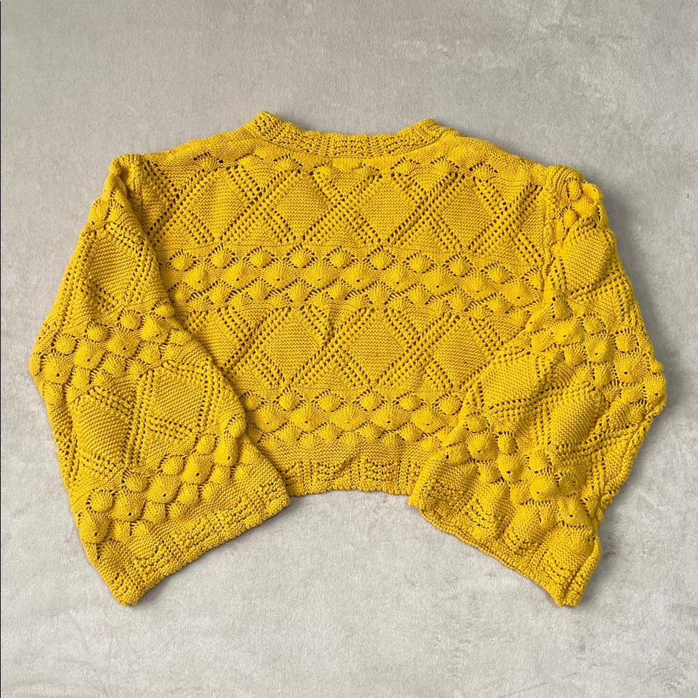 POL Crochet Cropped Sweater. Women’s Size Small - Picture 3 of 7